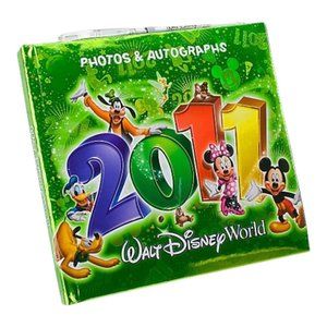 Walt Disney World 2011 Autograph and Photograph Book with Pen